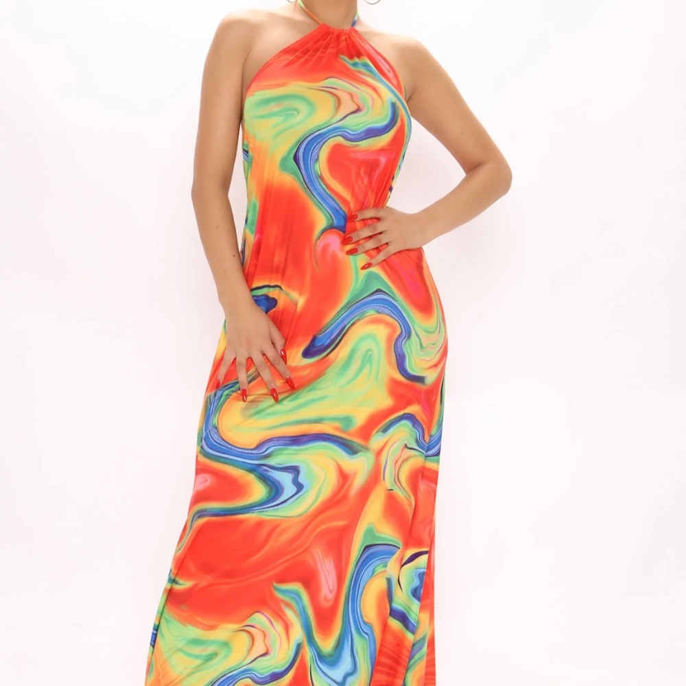 Orange Maxi Dress